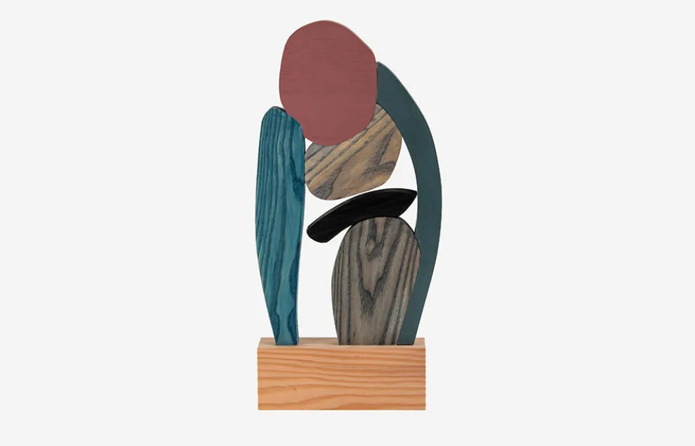 Abstract Assembly Sculpture - Blood Moon II