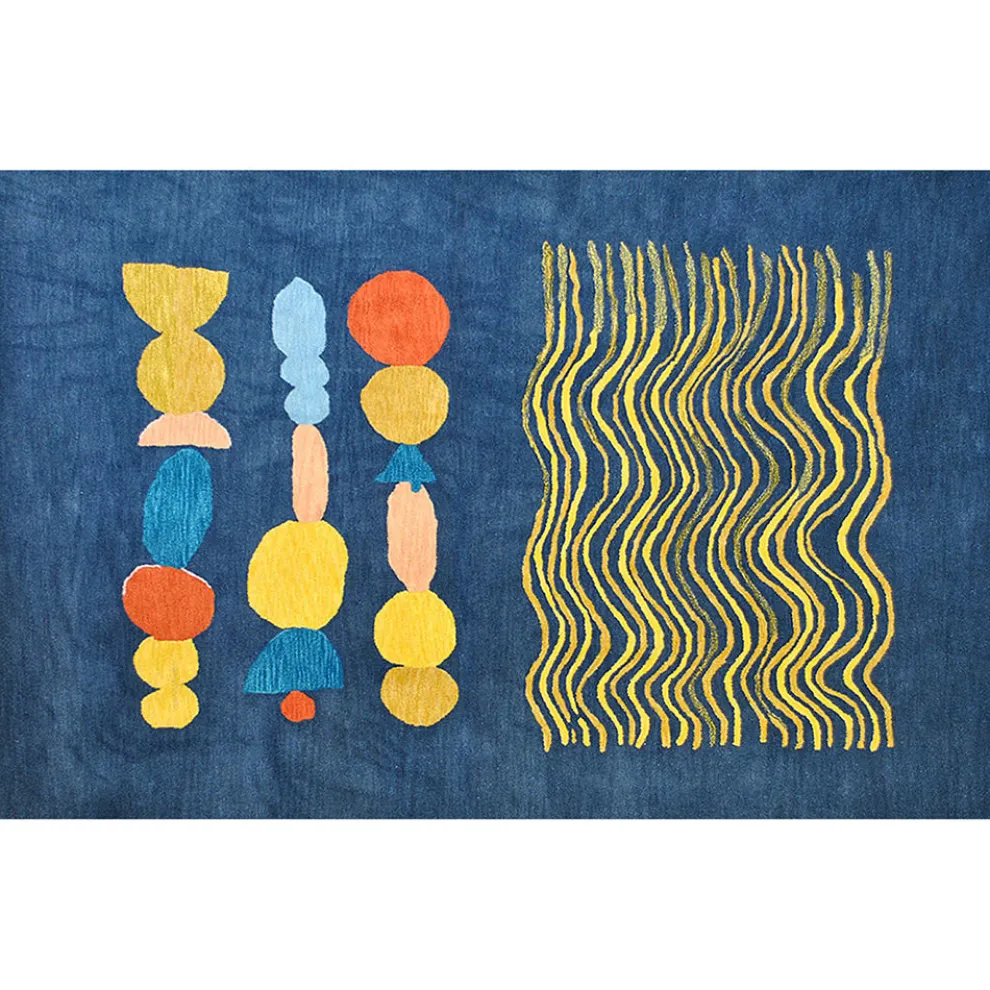Waves + Ovals Rug - 300 x 200 cm