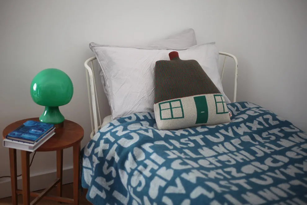 Cottage Shaped Cushion - Green