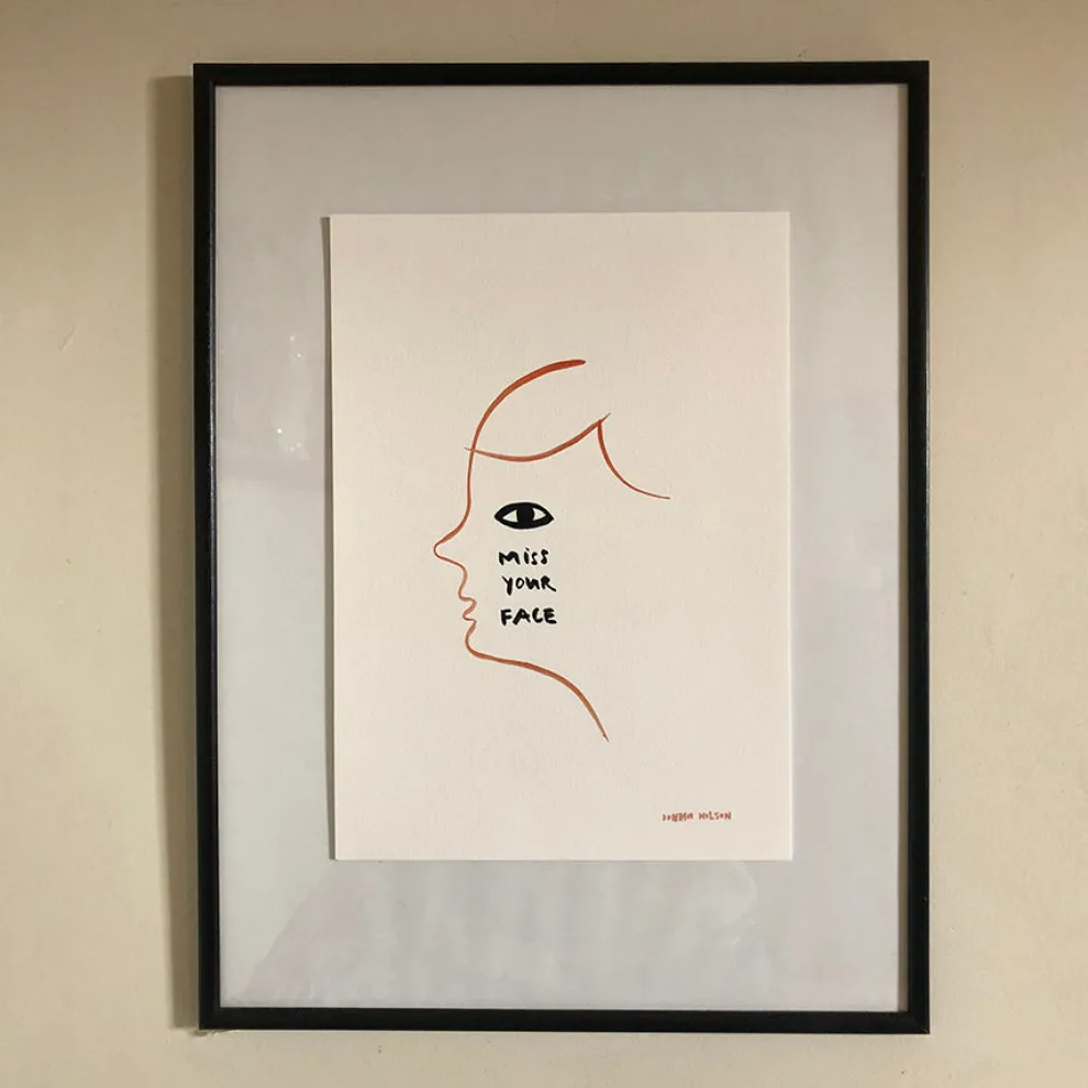 I Miss Your Face Print