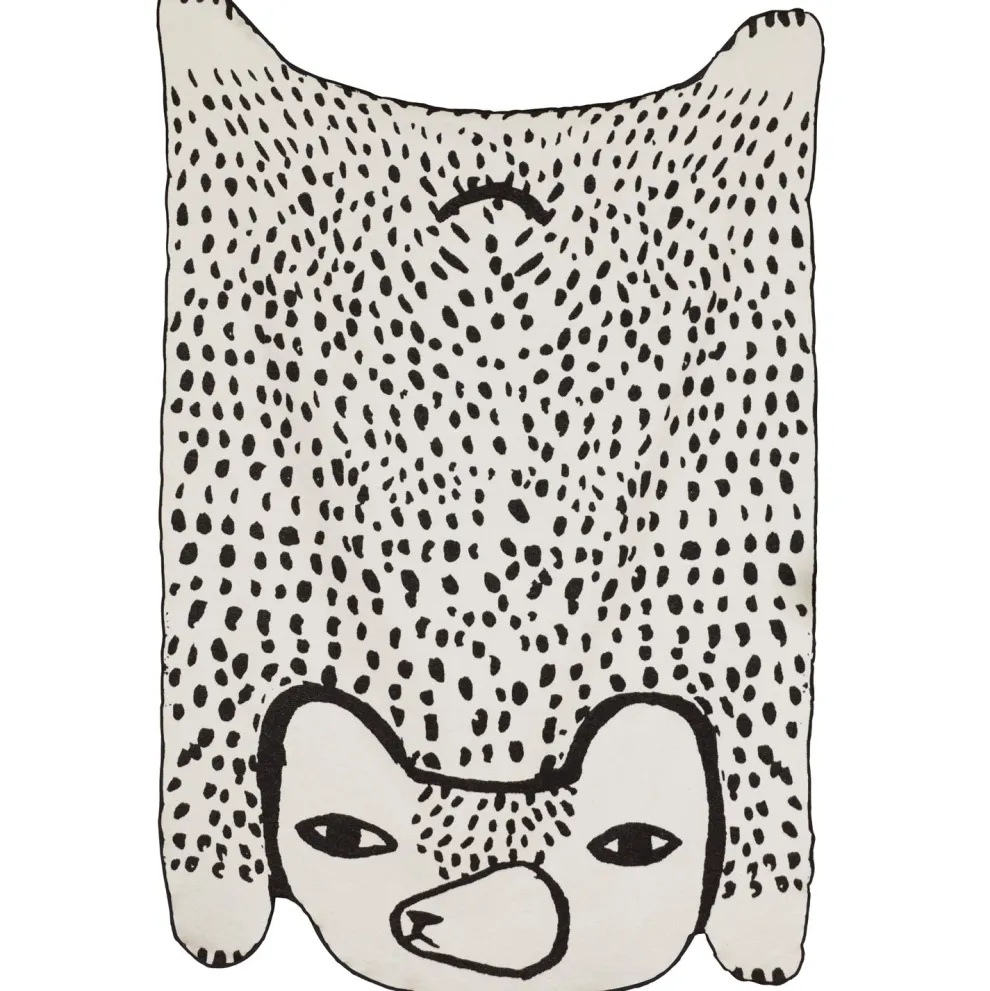 Bear Shaped Cotton Throw