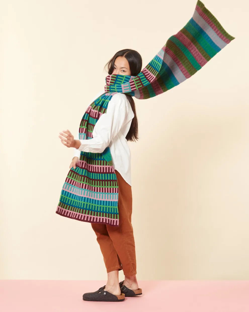 Shiel Blanket Scarf - Claret