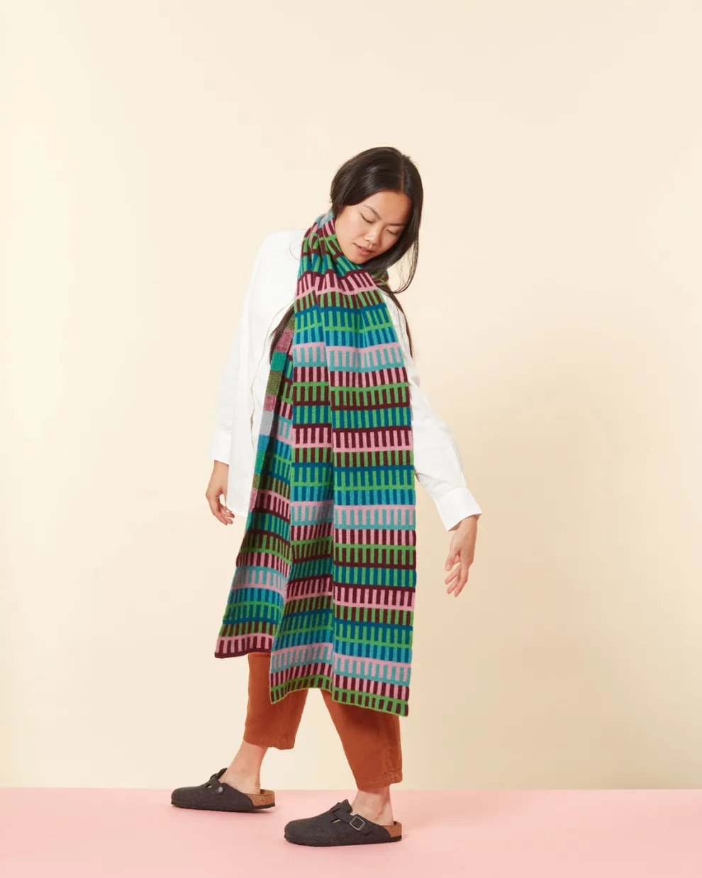 Shiel Blanket Scarf - Claret