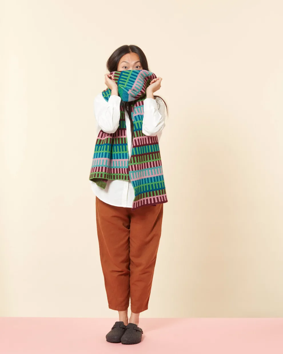 Shiel Blanket Scarf - Claret