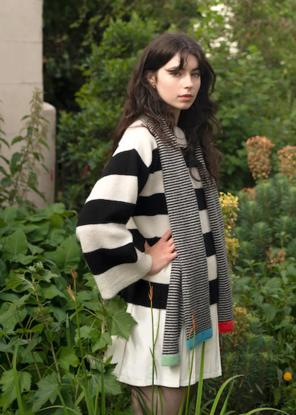 Quartet Scarf - Black & White