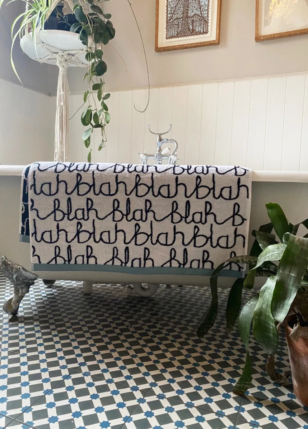 Blah Blah Hand Towel