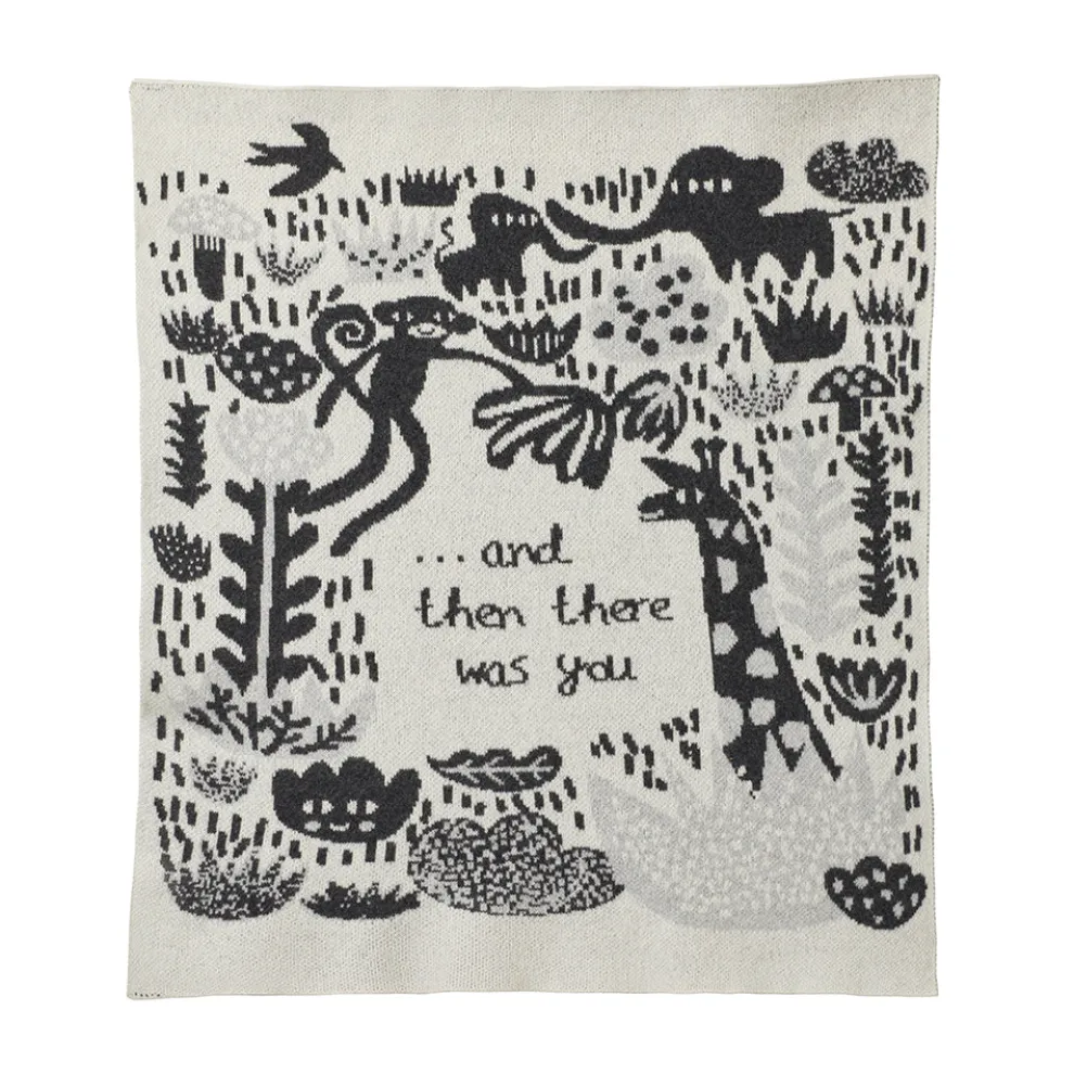 Menagerie Baby Blanket - Ecru