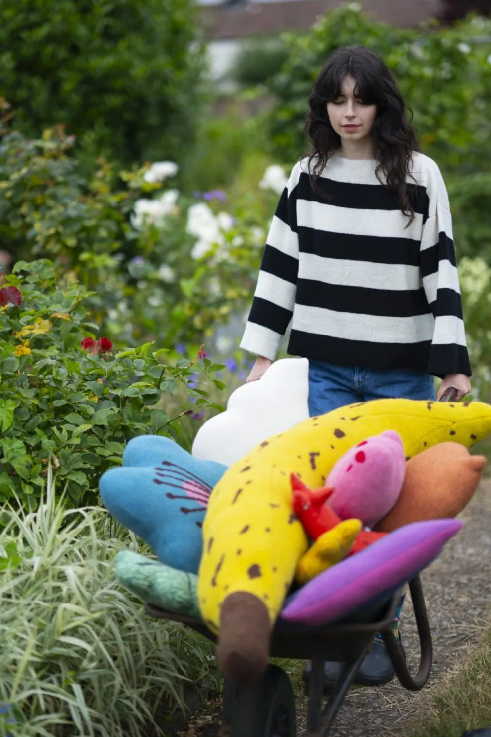 Bloom Shaped Cushion - Blue