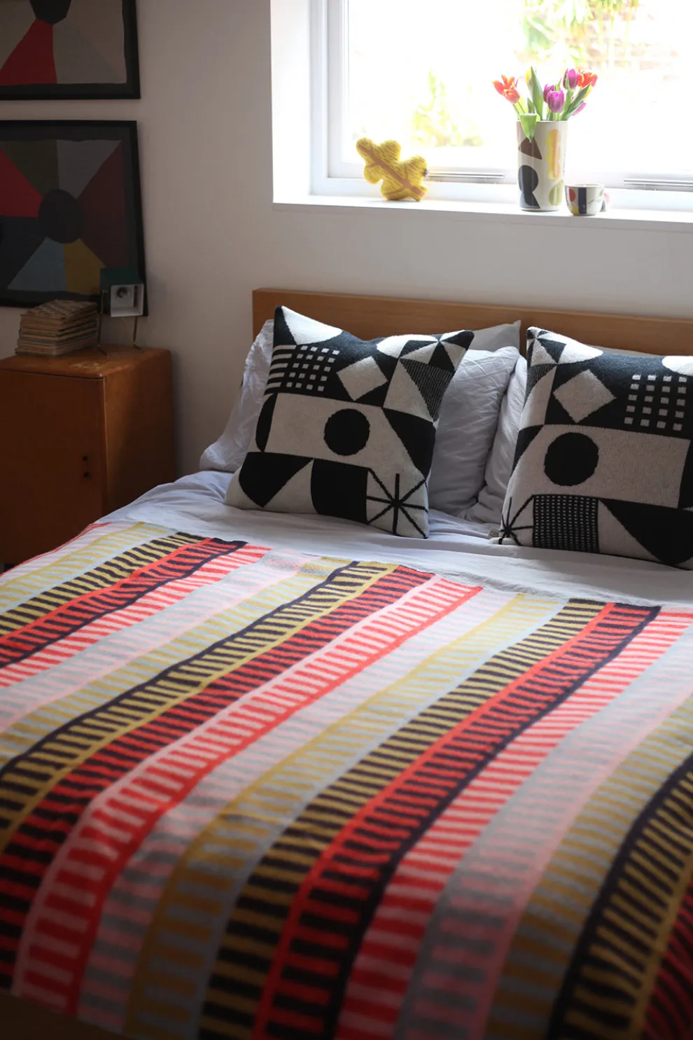 Monoglyph Square Cushion