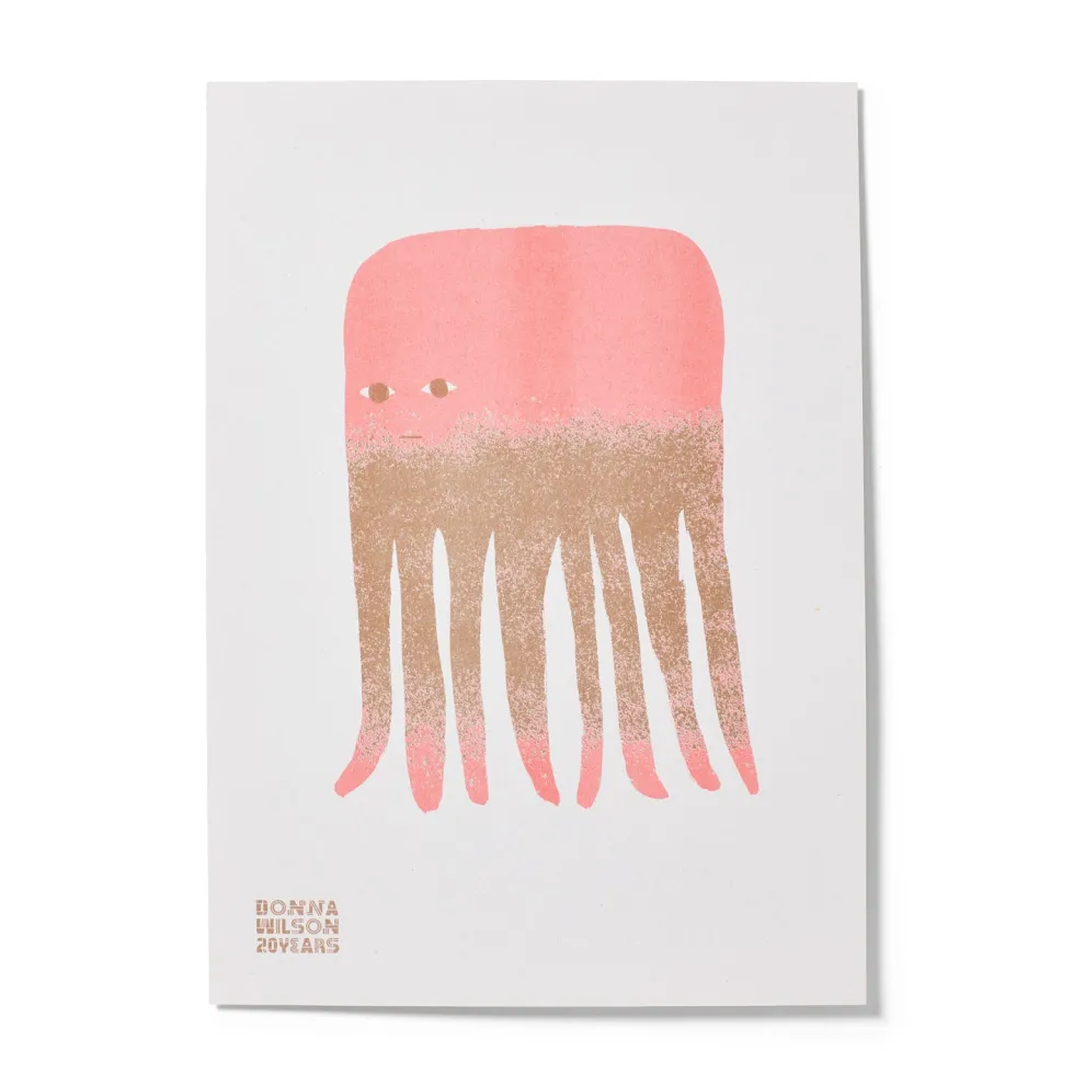 Ozzy Octopus 20 Years Riso Print - Limited Edition