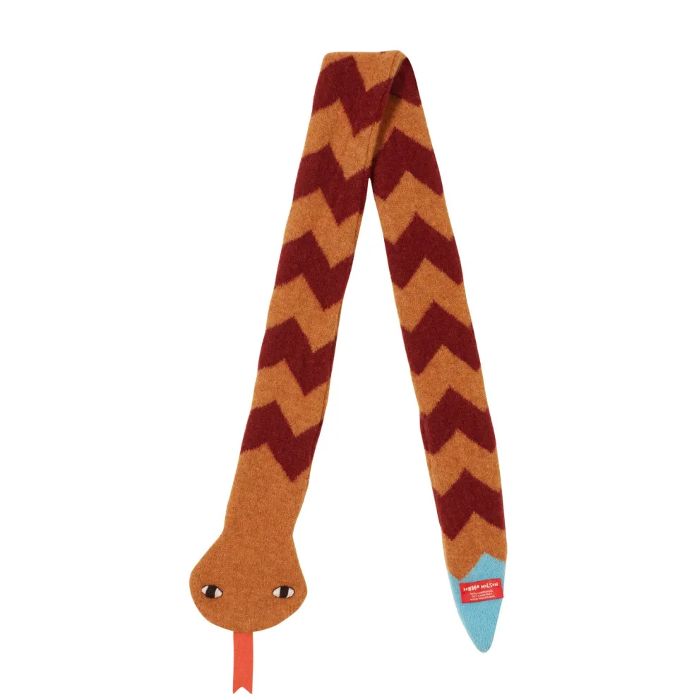Snake Scarf - Gold/Rust