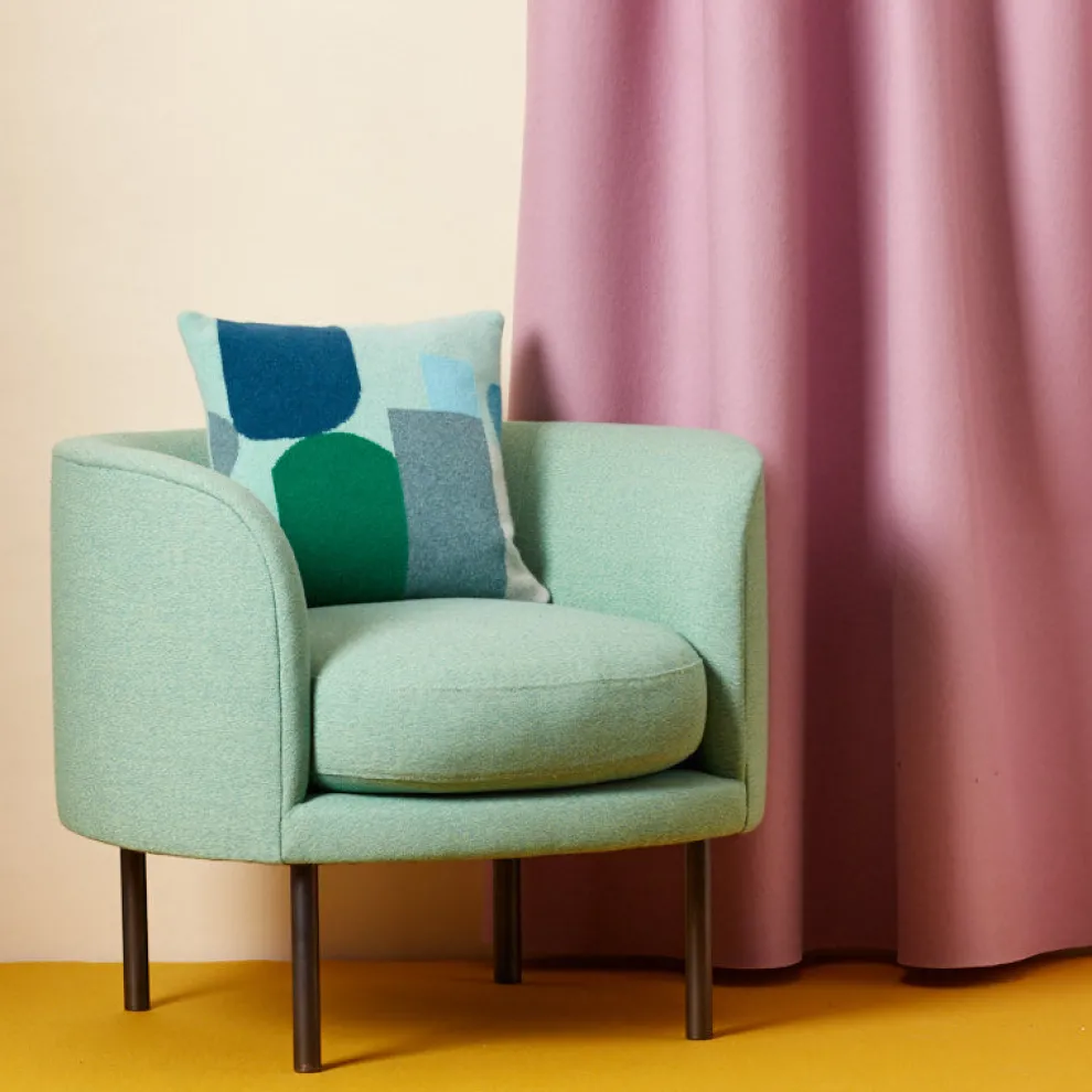 Hue Square Cushion - Blue