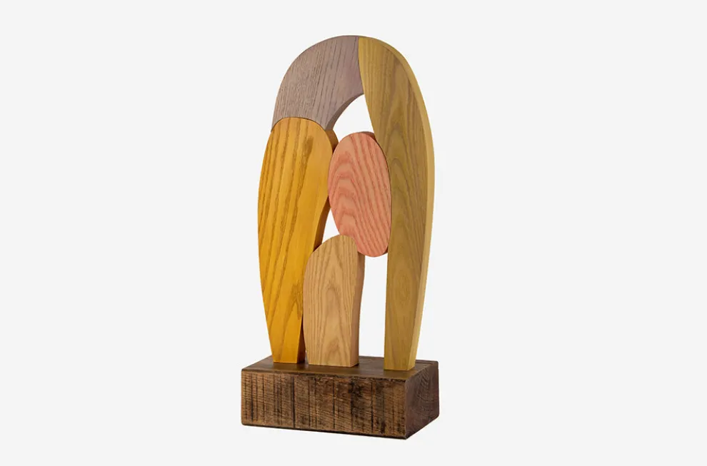 Abstract Assembly Sculpture - Harvest Moon