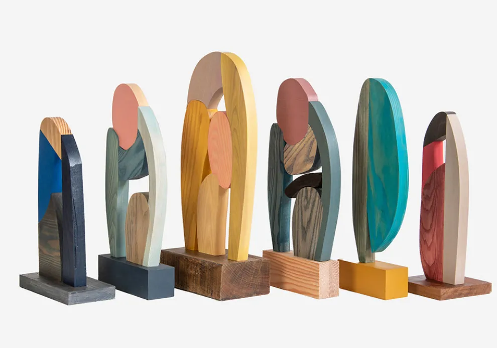 Abstract Assembly Sculpture - Harvest Moon