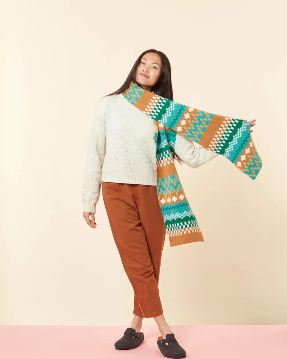 Big Stitch Scarf - Shamrock