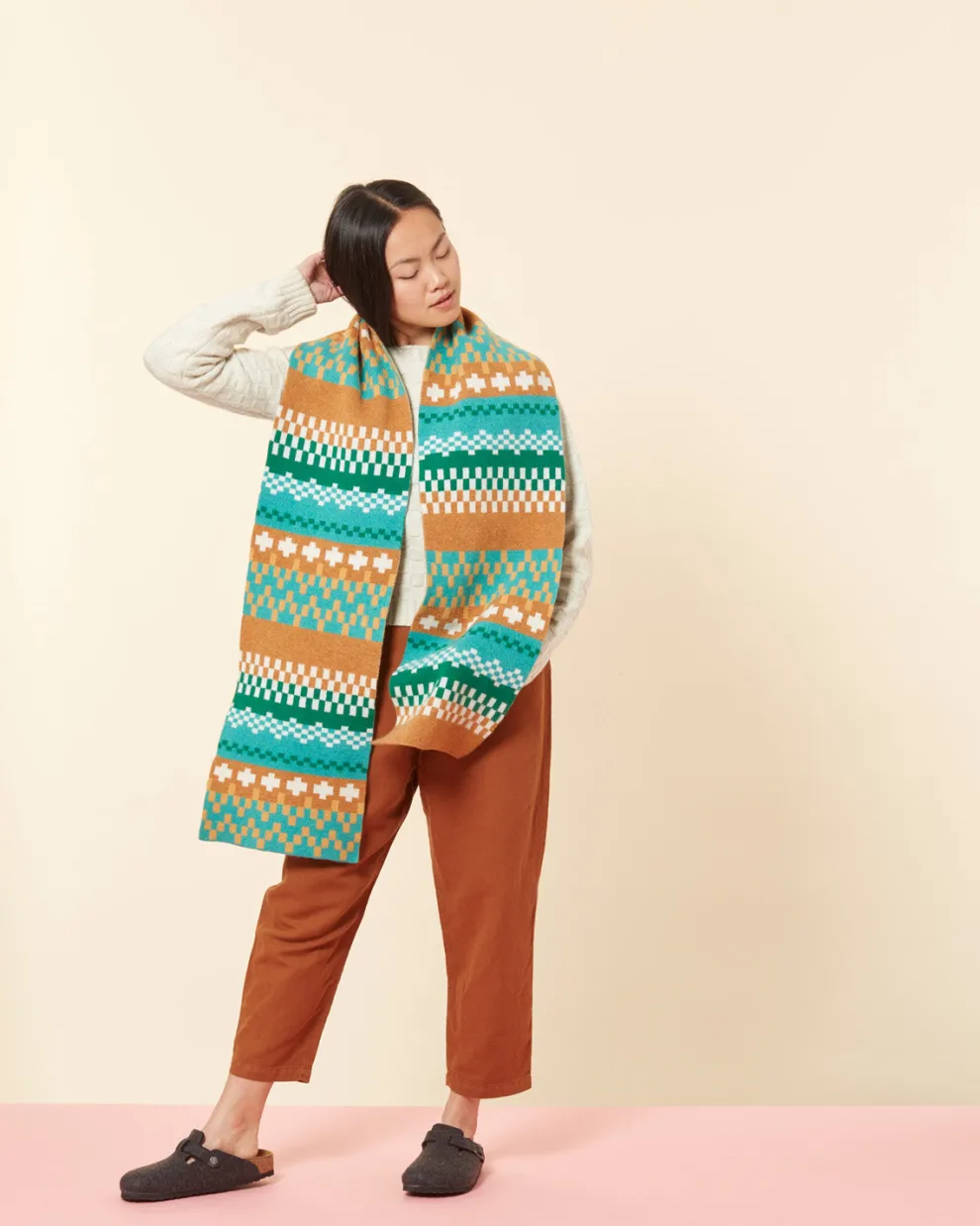 Big Stitch Scarf - Shamrock