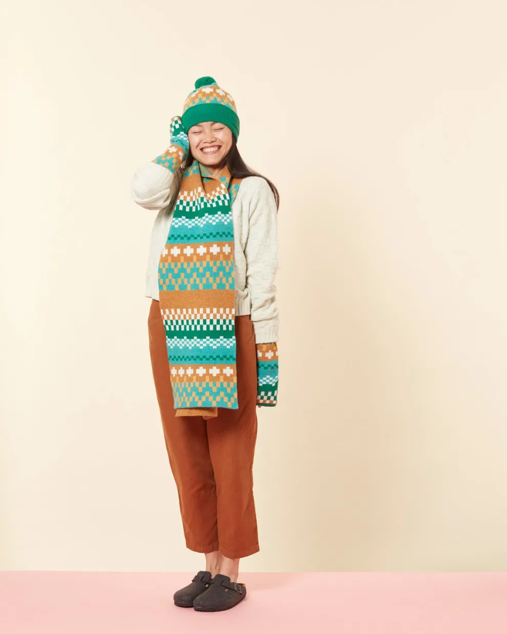 Big Stitch Scarf - Shamrock