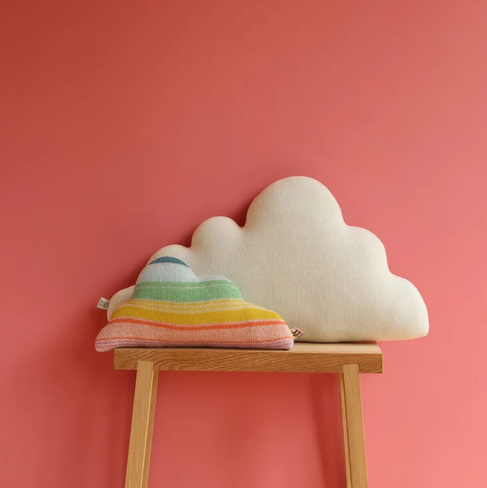 Cloud Medium Shaped Cushion - White