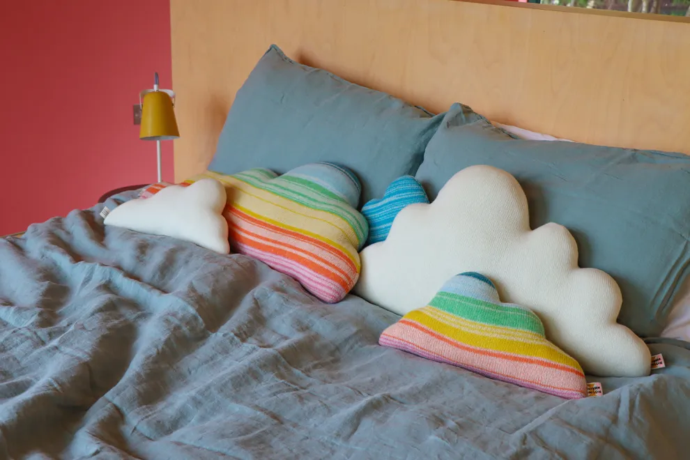 Cloud Medium Shaped Cushion - Rainbow