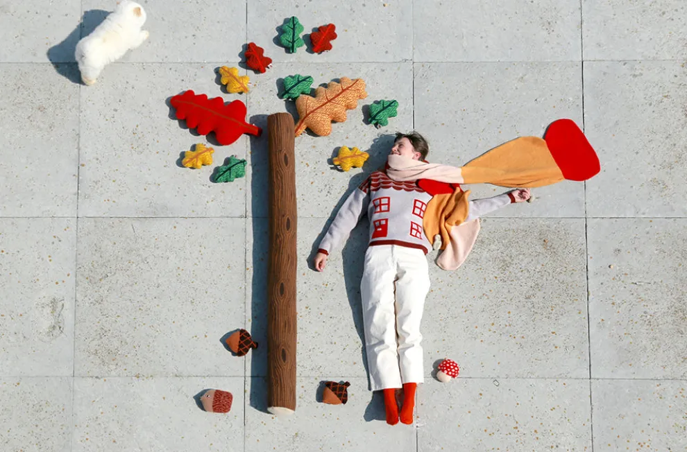 Acorn Mini Shaped Cushion