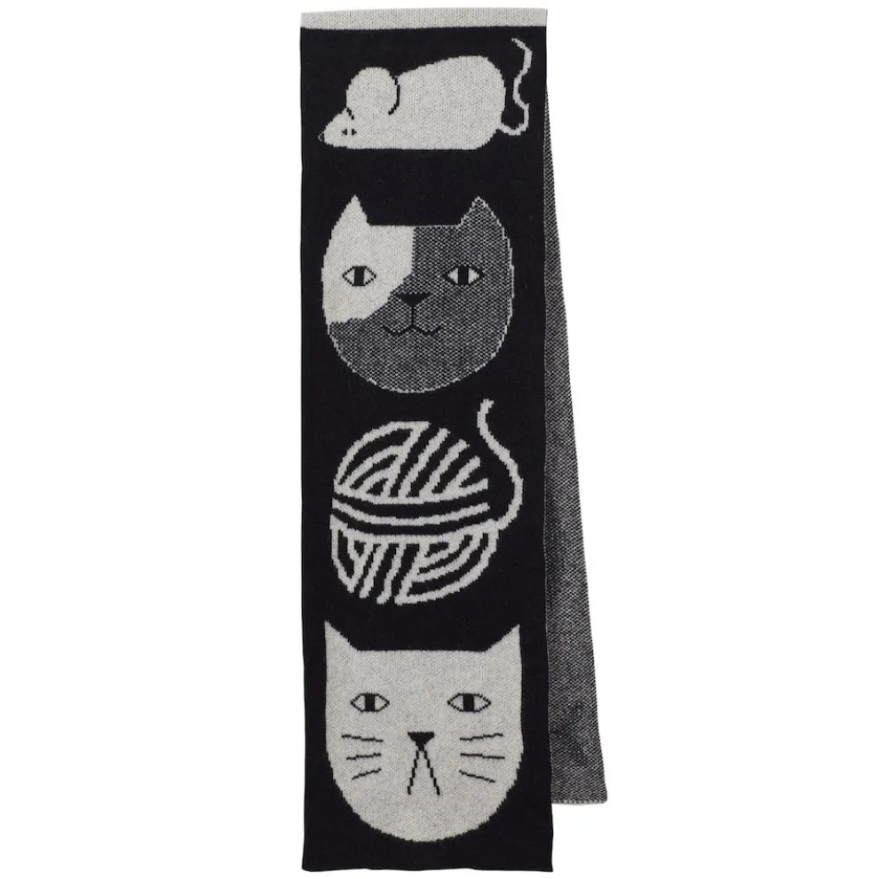 Mog Totem Scarf Black/ White