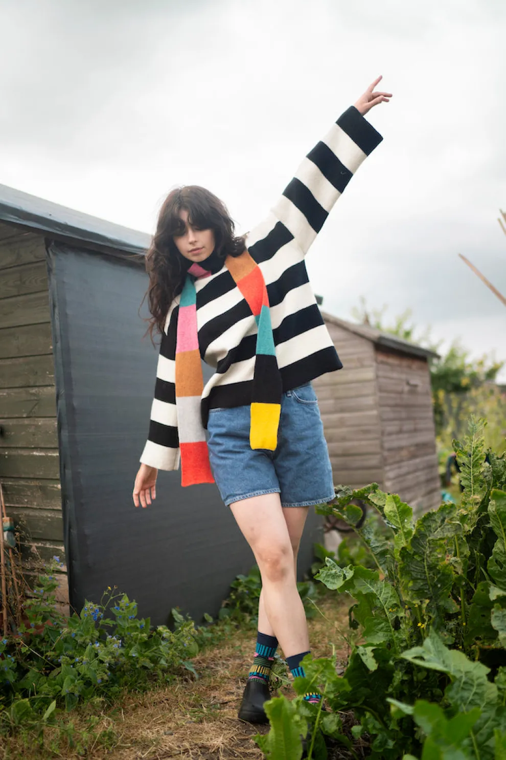 Bella Jumper - Black & White