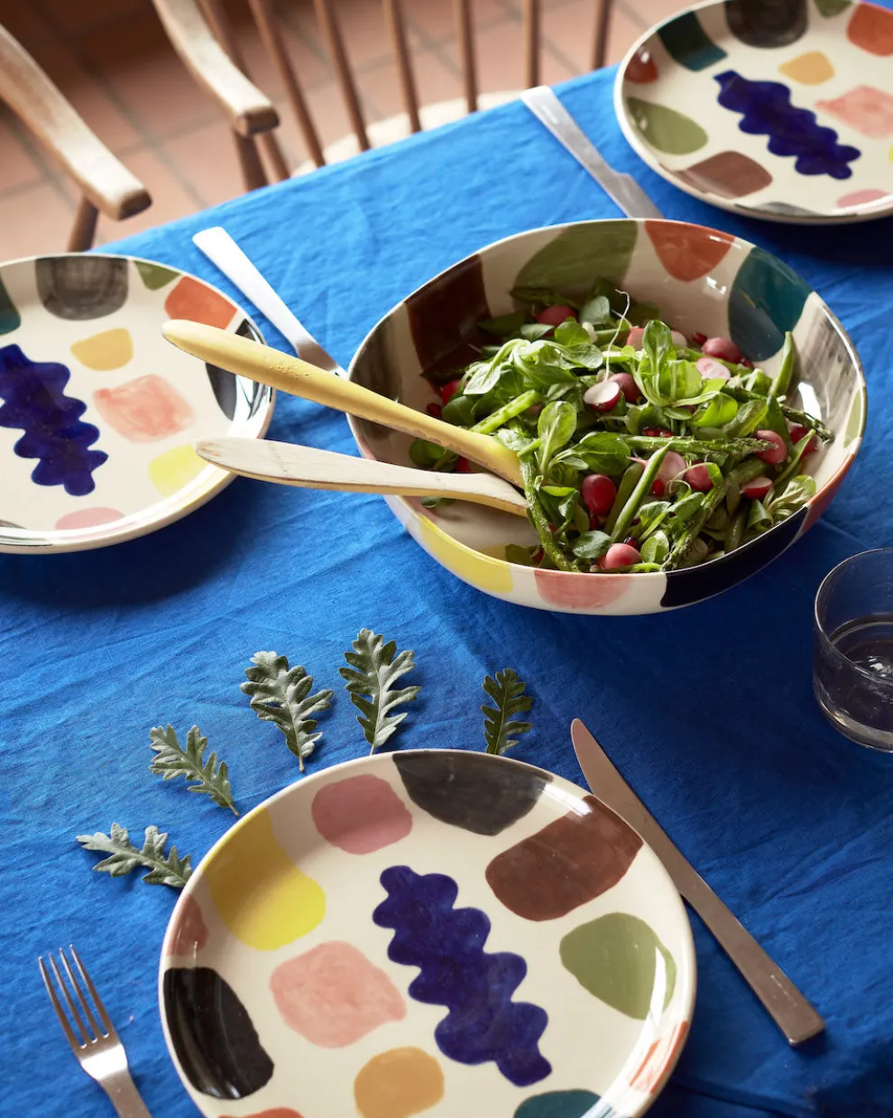 Mottle Large Serving Bowl