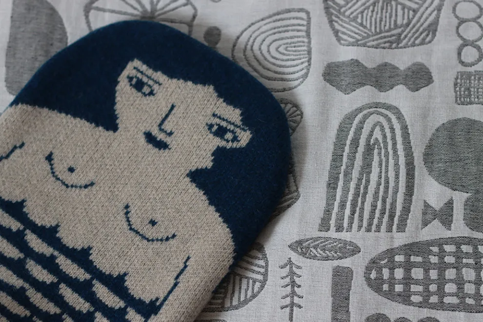 Mermaid Hot Water Bottle - Blue