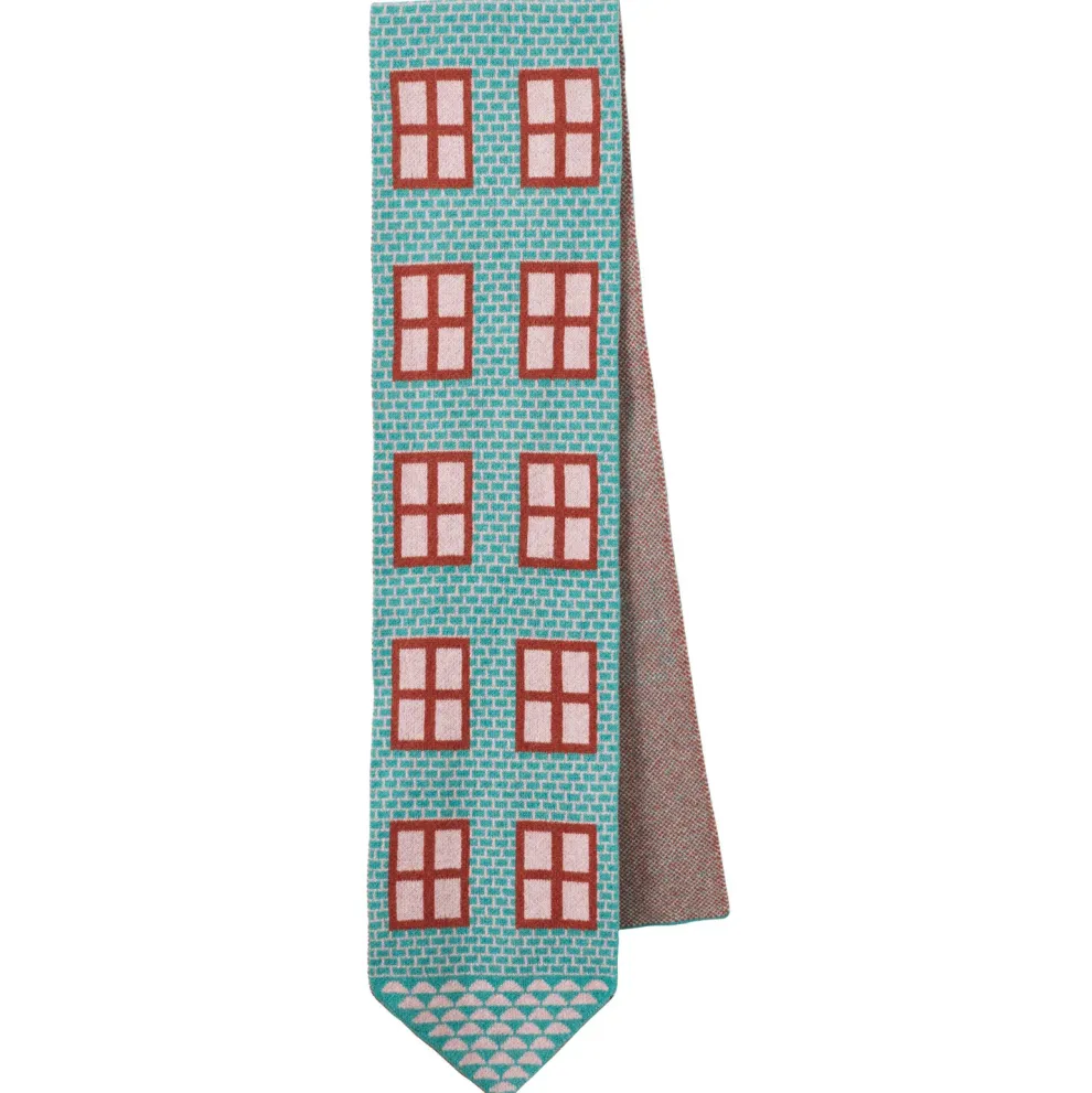 House Shaped Scarf - Shamrock