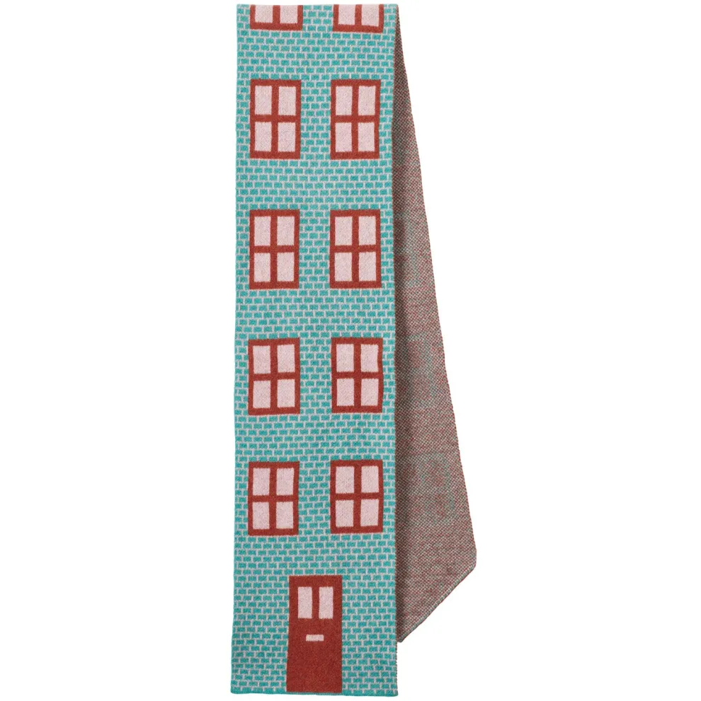 House Shaped Scarf - Shamrock