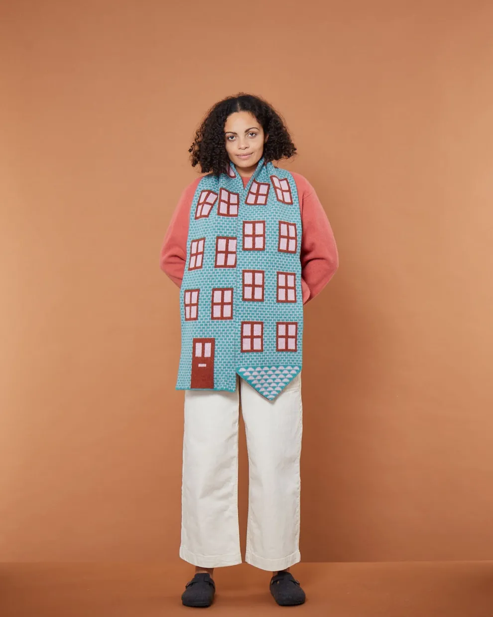 House Shaped Scarf - Shamrock