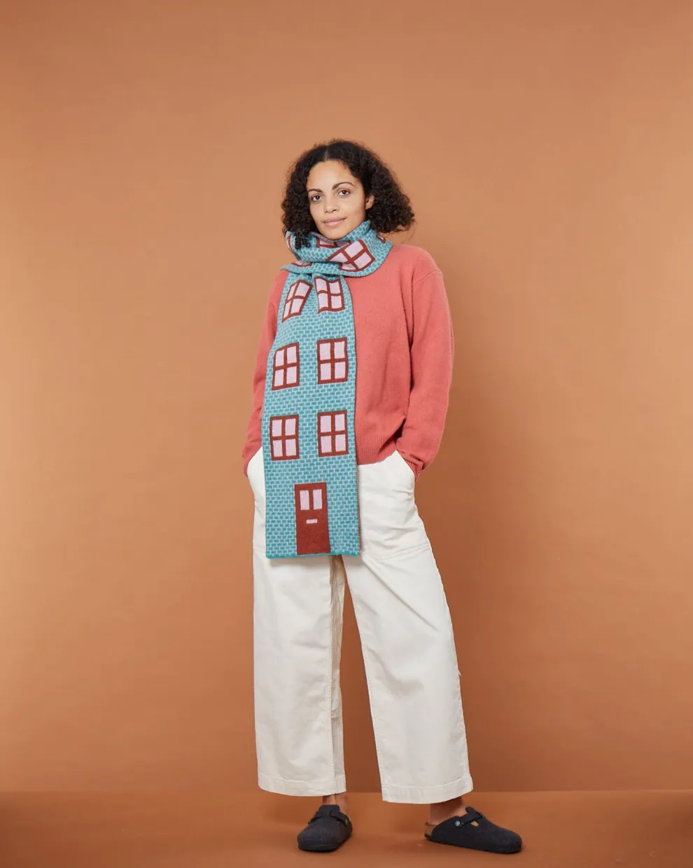 House Shaped Scarf - Shamrock