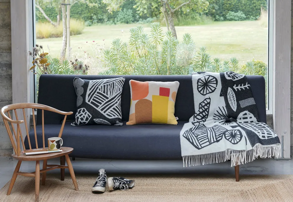 Forager Square Cushion - Black