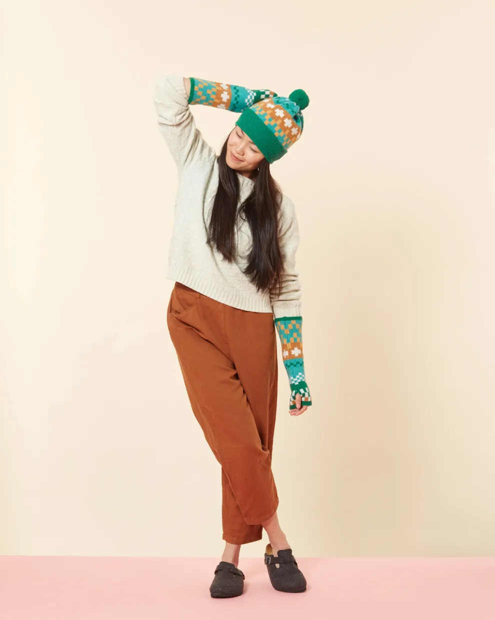 Big Stitch Beanie Hat - Shamrock