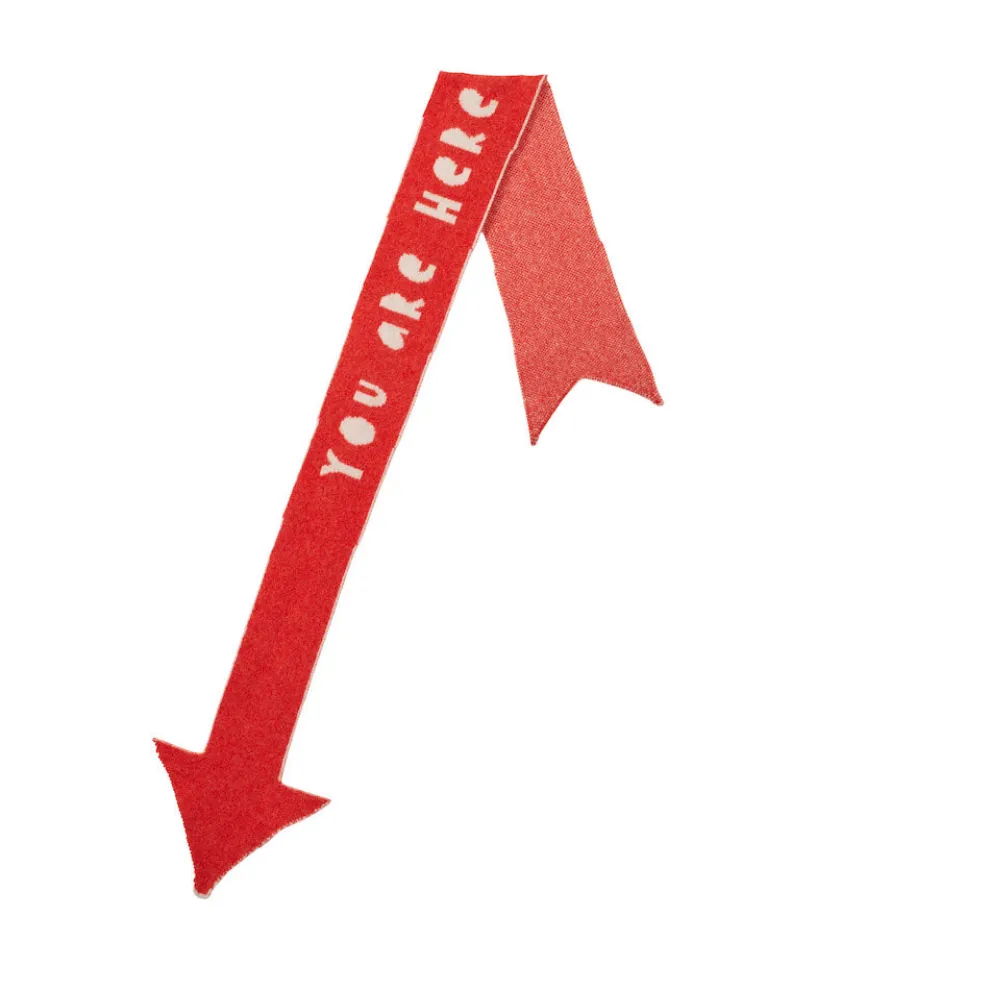 Arrow Scarf / You are here scarf